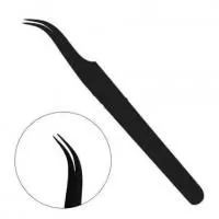 Пинцет «Charme Zone» (Шарм Зон) изогнутый черный