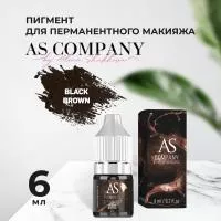 Пигмент для бровей Black brown (Темный Брюнет), 6 мл